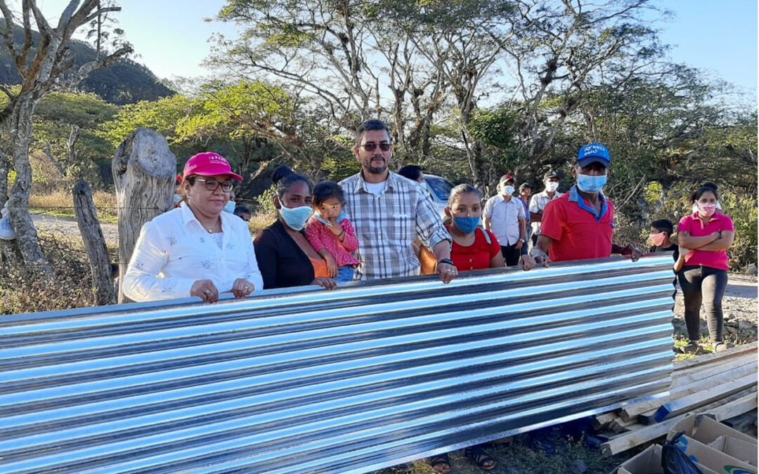 Manos Unidas España brinda PLAN TECHO para apoyo a familiar rurales  afectadas por los huracanes IOTA – ETA en 20 comunidades de los Municipios de Totogalpa y San Lucas, Nicaragua.”